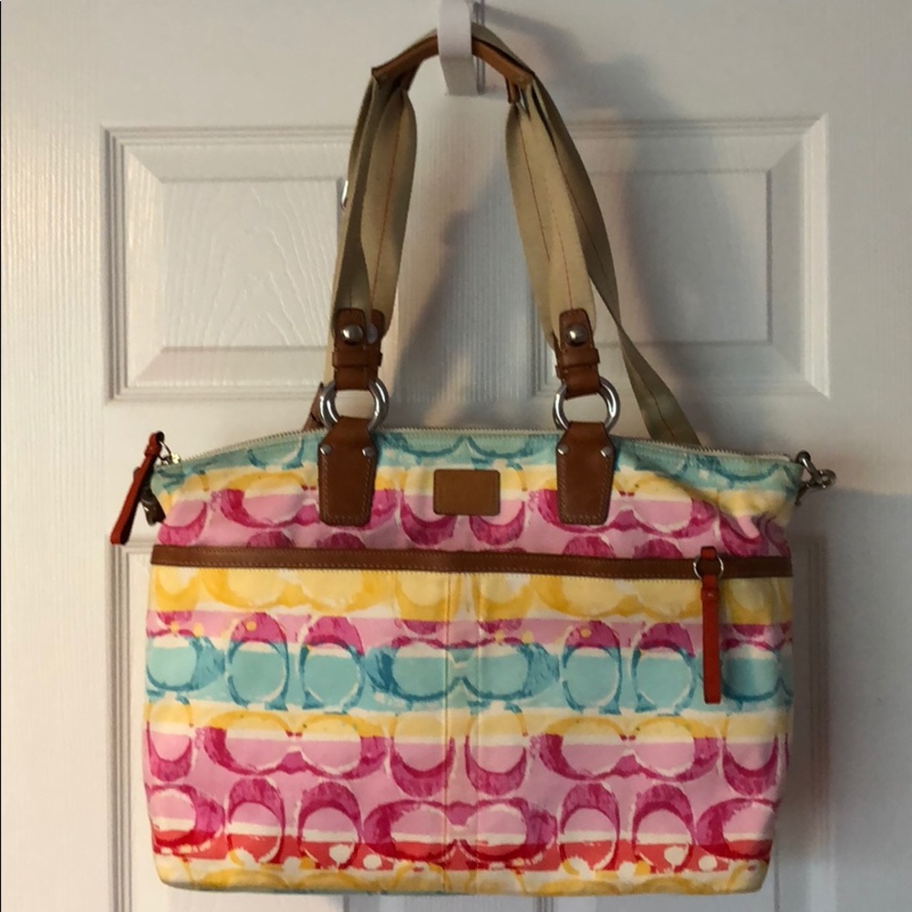 Coach Baby or Laptop Tote